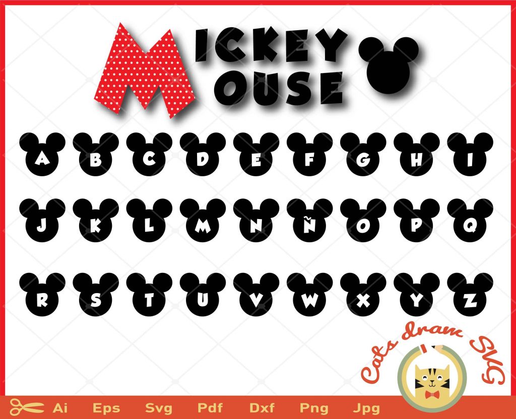 Letras De Mickey Mouse Para Imprimir Moldes De Letras