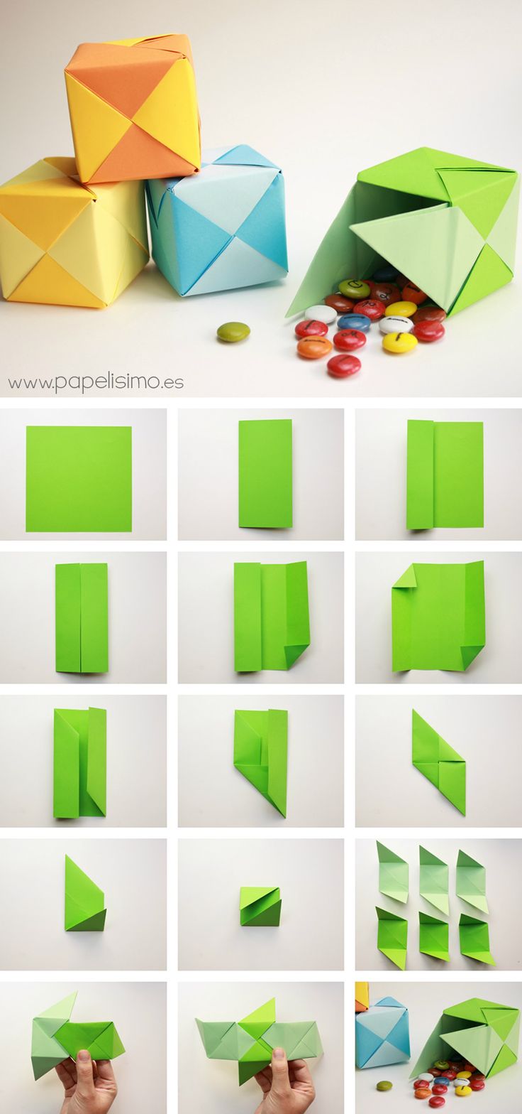 Caja De Papel Origami Tipo Puzzle Paso A Paso Papelisimoes Manualidades 6218